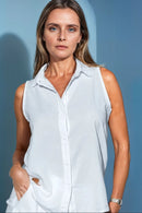 Astra White Button Cotton Shirt-1