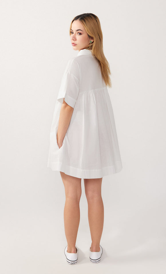 White_Organic_cotton_Shirt_Dress for Petites 3