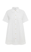 White_Organic_cotton_Shirt_Dress for Petites  6