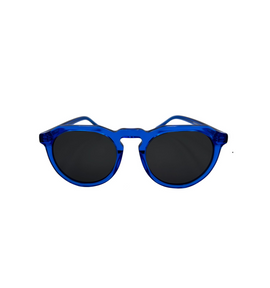 Blue frame polarized sunglasses