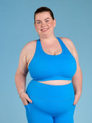 Cobalt Blue Ultimate Racerback Crop - Style Society Marketplace Blue larger sizes