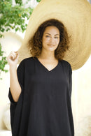 Shanti Cotton Gauze Kaftan ~ Pepper-3