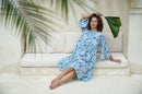 Padma Midi Dress - Blue Paisley