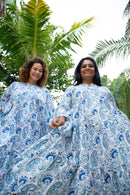 Padma Midi Dress - Blue Paisley