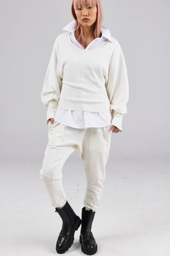 dref_by_d Barcelona Sweater In White Style Society Marketplace