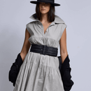 dref_by_d Campari Latte Linen Midi Dress at Style Society Marketplace