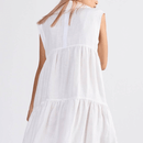 dref_by_d Campari White Dress - Sustainable Elegance Style Society White back