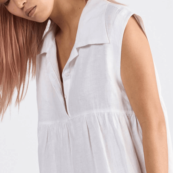 dref_by_d Campari White Dress - Sustainable Elegance Style Society White