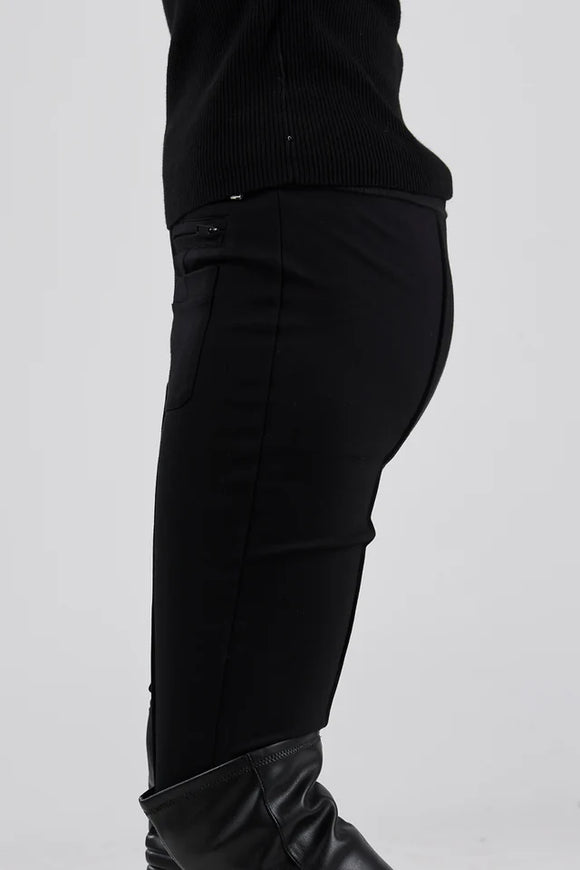 The Girlfriend Pant in Black
