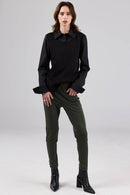 dref_by_d The Girlfriend Pant in Khaki Style Society Marketplace size up for model making the ladies / women pants slightly baggy