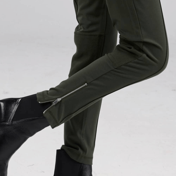 dref_by_d The Girlfriend Pant in Khaki Style Society Marketplace Dress up or dress down pants with side zipper on legs