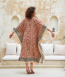 Kavya Long Kaftan - Leopard Print