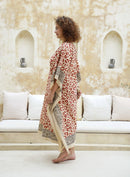 Kavya Long Kaftan - Leopard Print