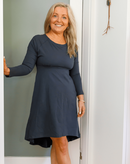 Louise Long Sleeve Hi-Low Dress - BJ's PJs