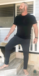 Tyler Short Sleeve Organic Cotton T-Shirt - Black-8