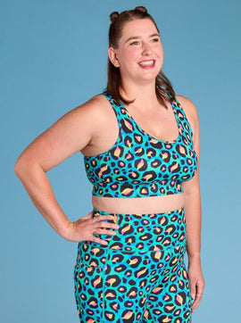 Neon Leopard Liberty Hookback Crop - Style Society Marketplace sets available