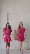 Emelie Fuchsia Set - Top & Skirt-3