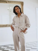 Copenhagen Linen Blouse - Natural-6
