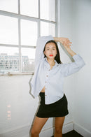 Wildflo Studio Poplin Button Down Shirt in Light Blue Style Society Marketplace